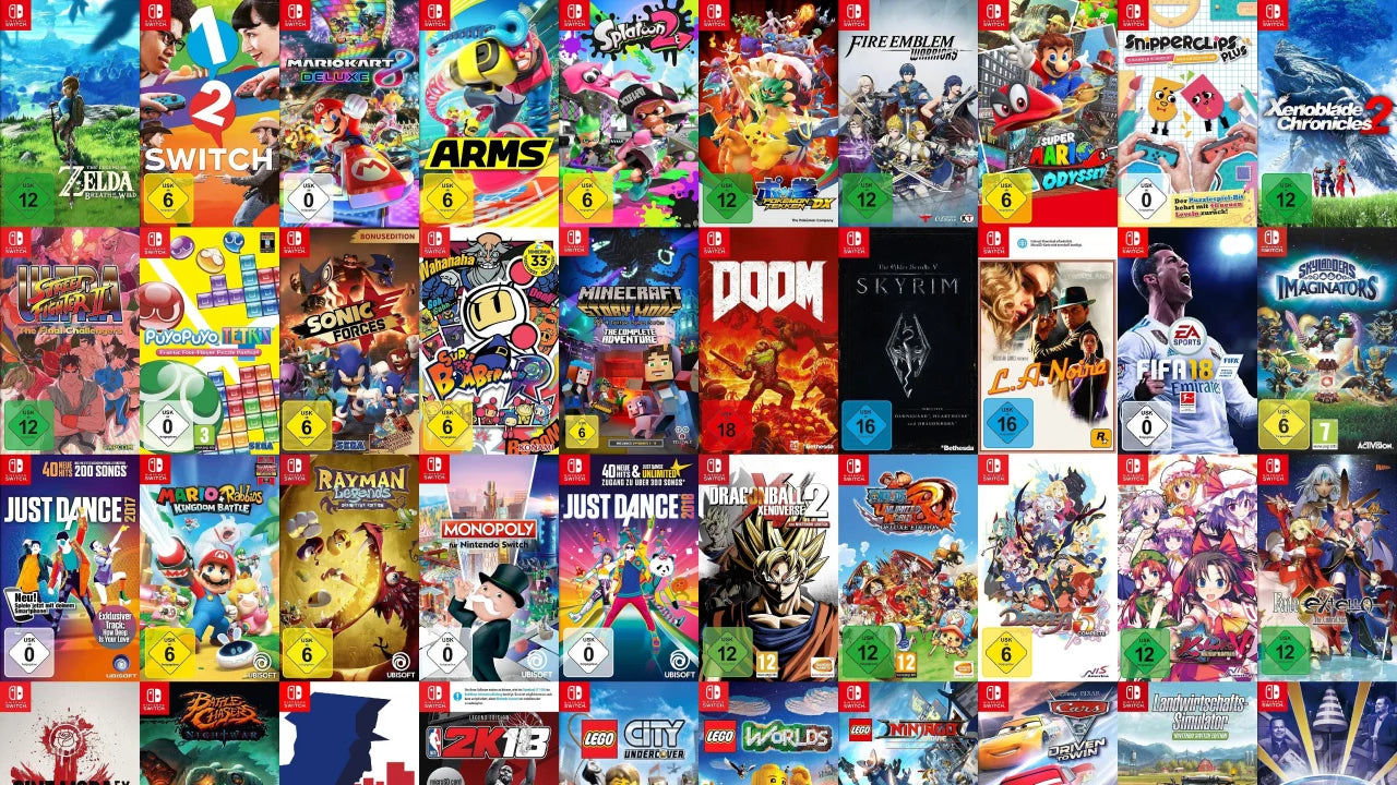 PACK 6 Juegos de Nintendo Mig Switch